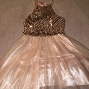 pink prom dress